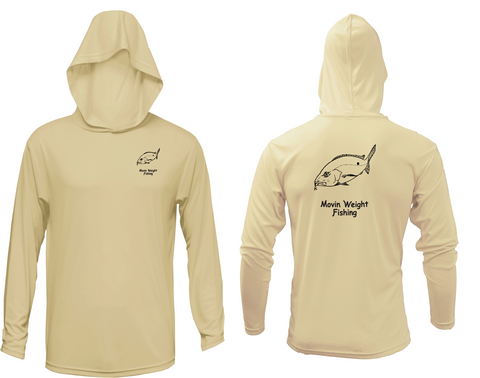 Hooded Movin Weight Fishing Performance Shirt (Sand)