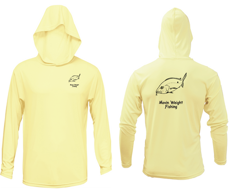 Hooded Movin Weight Fishing Performance Shirt (Canary)